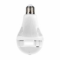 Foco con cámara Wi-Fi Genérico 1.3MP, visión 360° y memoria Micro SD, blanco